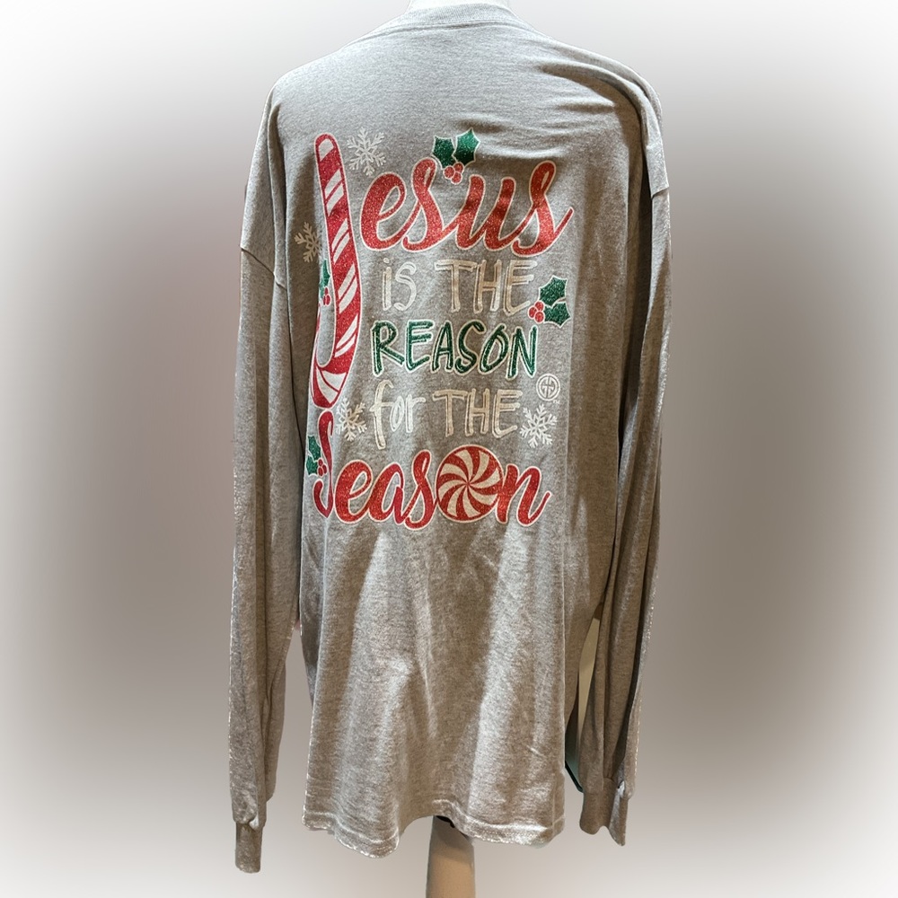NWOT Girlie Girl Originals long sleeve Christmas shirt
